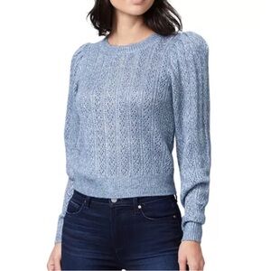 PAIGE Light Blue Crew Neck Sweater